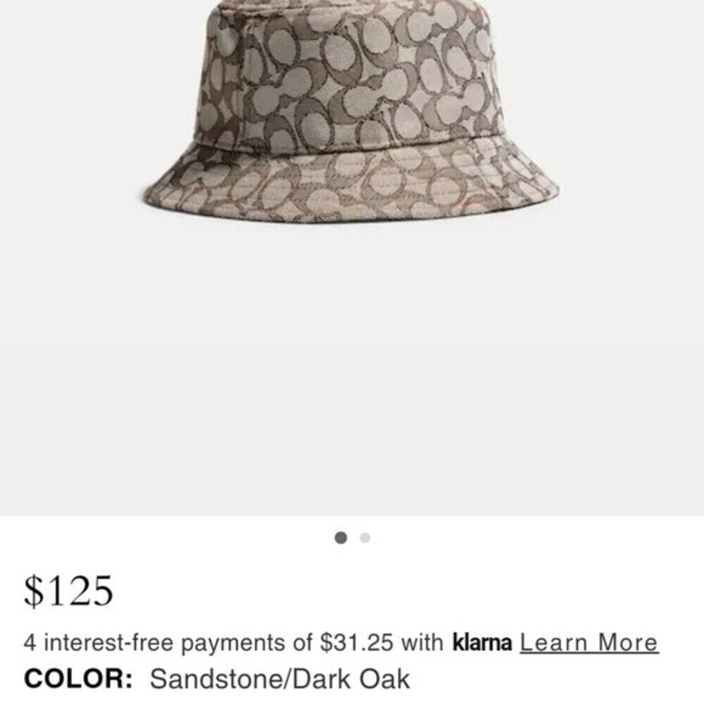 Coach signature metallic bucket hat - Picture 9 of 10
